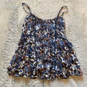 Floral spaghetti strap